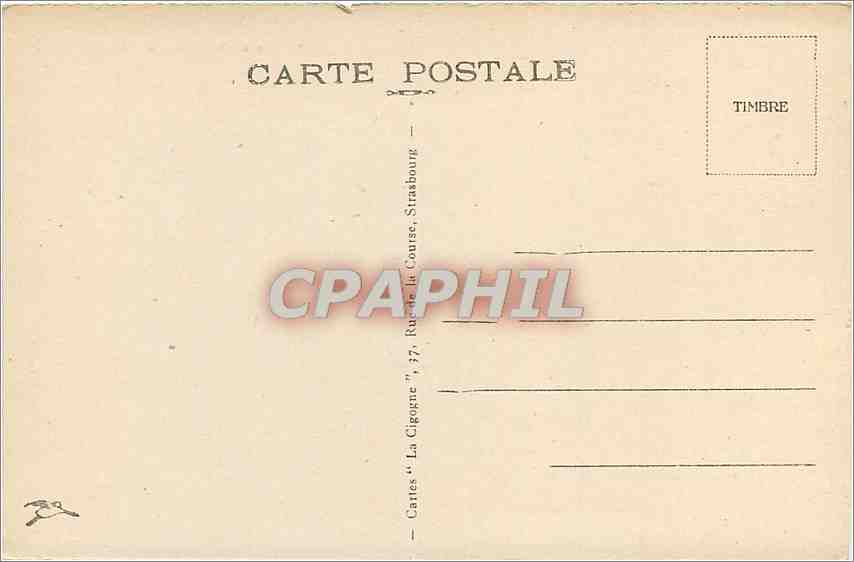 CPA Mulhouse L'Hotel de Ville  — Rückseite