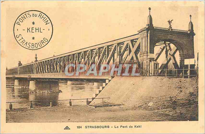 CPA Strasbourg Le Pont de Kehl 