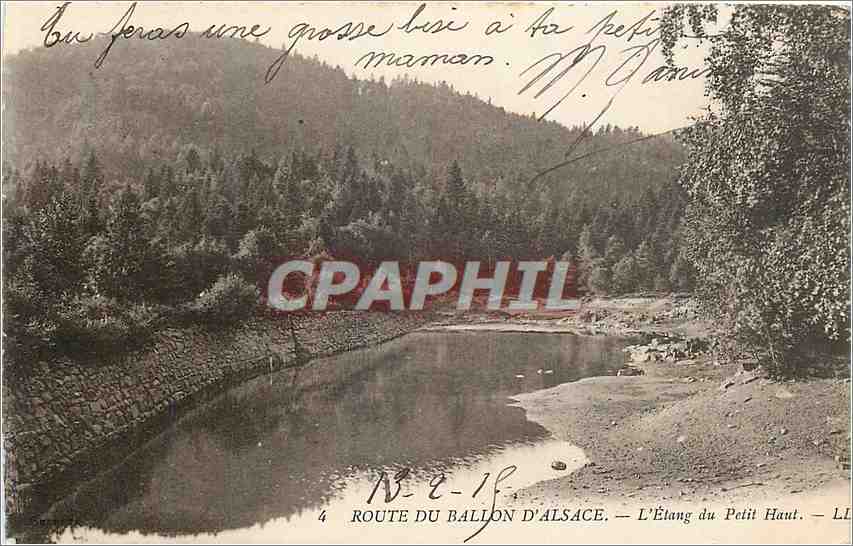 CPA Route du Ballon d'Alsace L'Etang du Petit Haut 