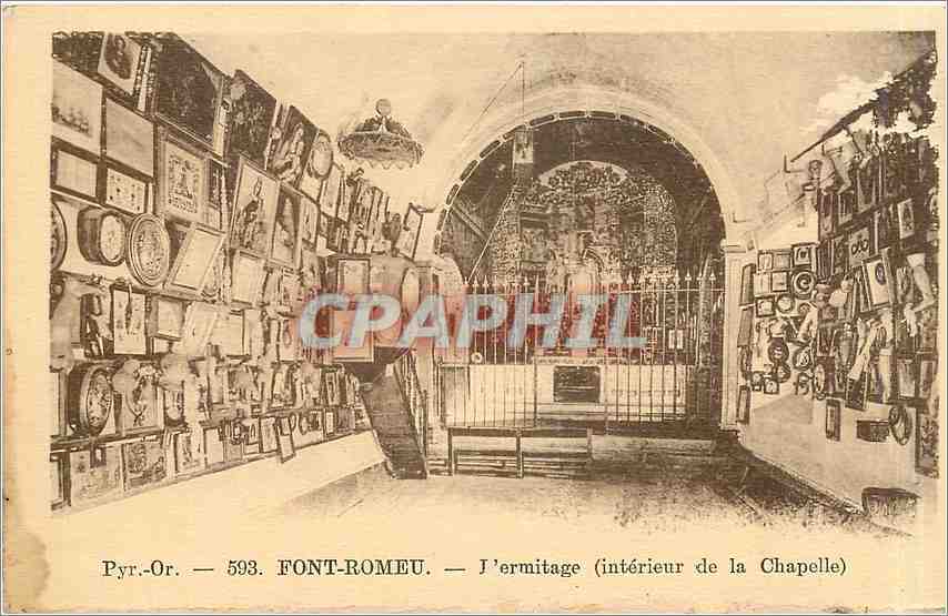 CPA Font Romeu L'Ermitage interieur de la Chapelle 