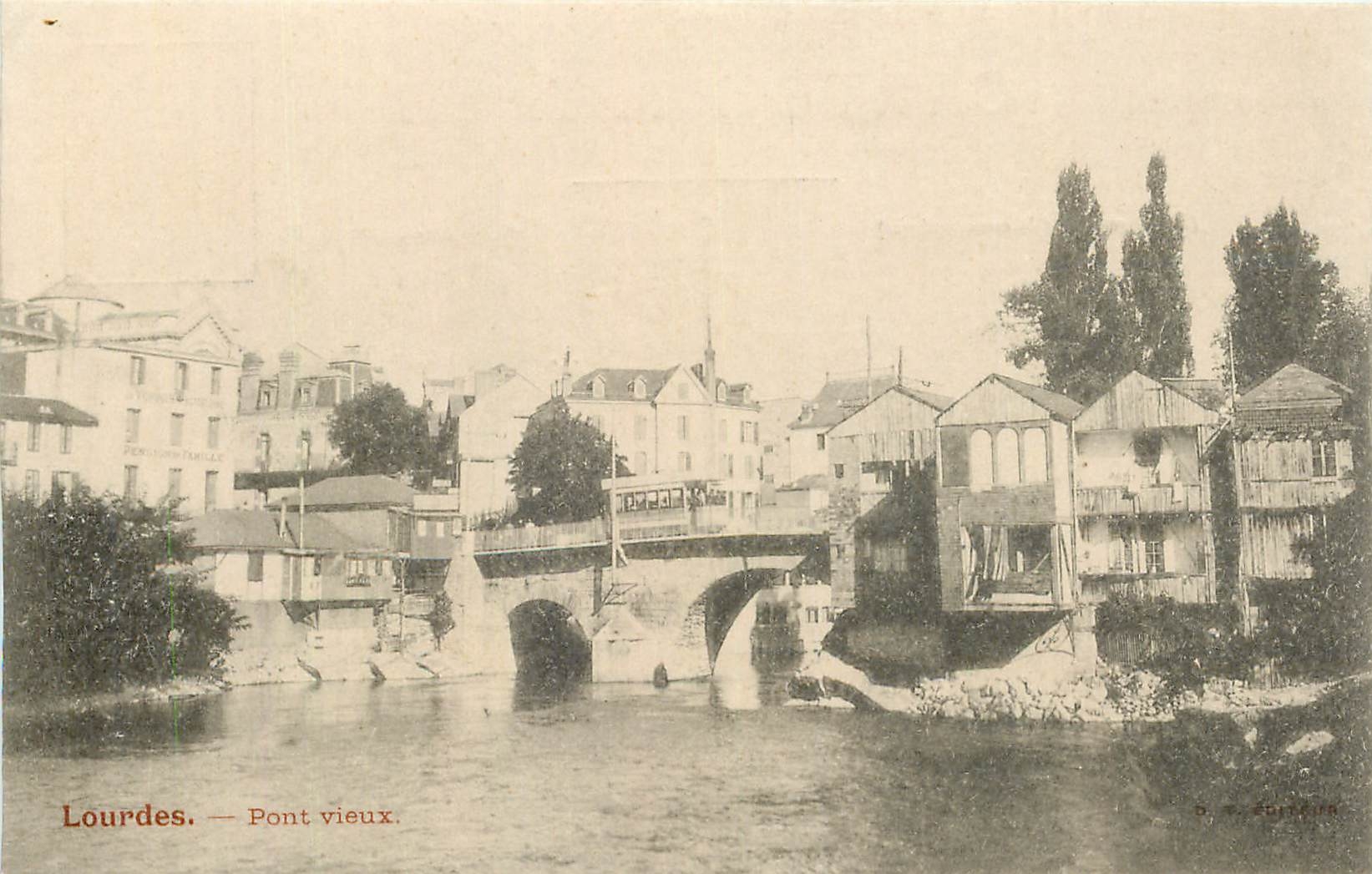 CPA Lourdes Pont vieux 