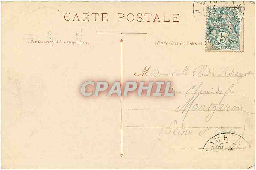 CPA Lourdes Le Funiculaire du Grand Jer Gare d'arrivee  — Verso