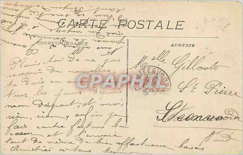 CPA Lourdes Hautes Pyrenees La Gare du Funiculaire prise du Pic de Fer  — Verso