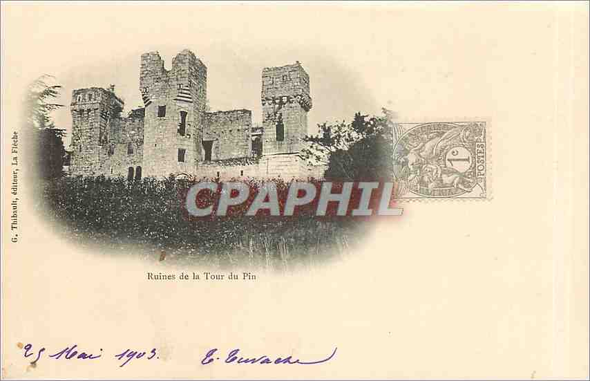 CPA Ruines de la Tour du Pin 