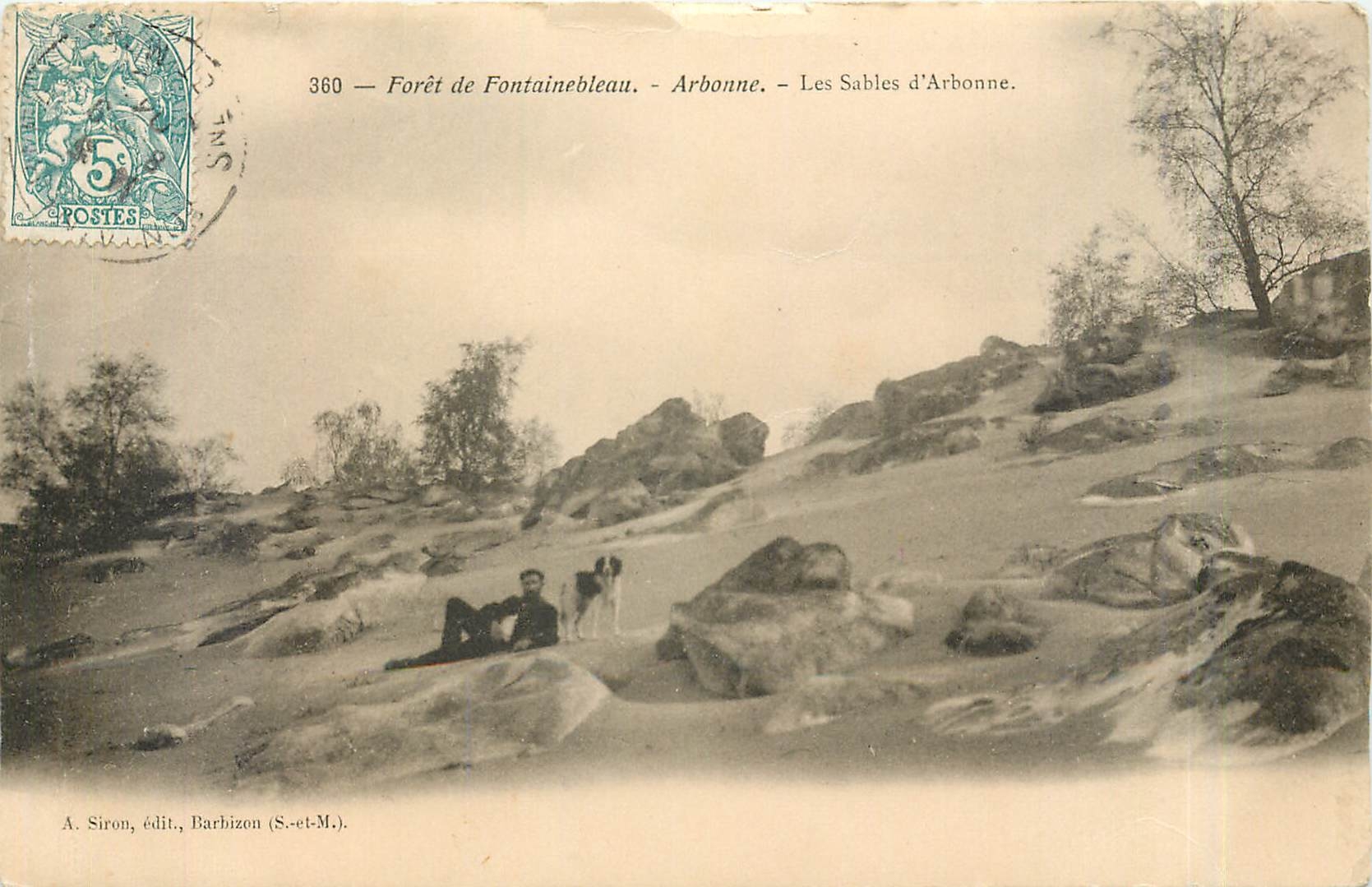 Antike Ansichtskarte Forêt de Fontainebleau Arbonne Les Sables d'Arbonne