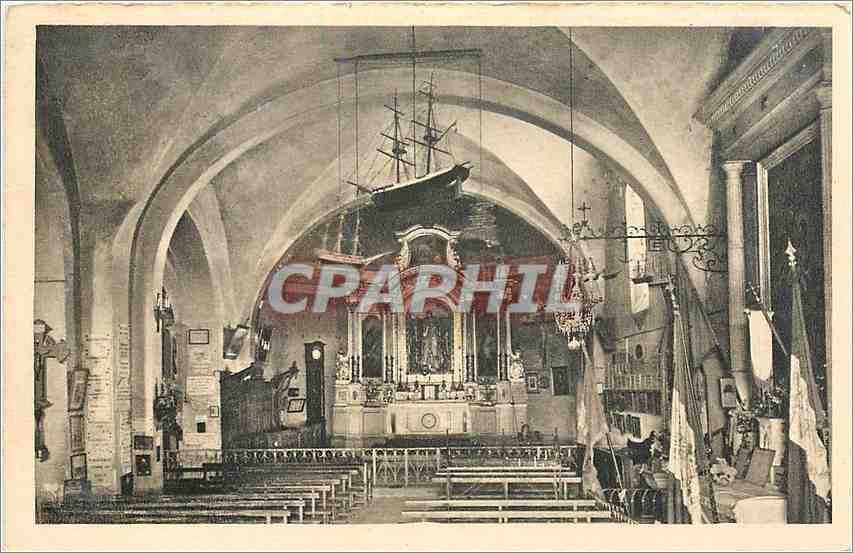 CPA Cap d'Antibes Interieur de la Chapelle de Notre Dame de la Garoupe 