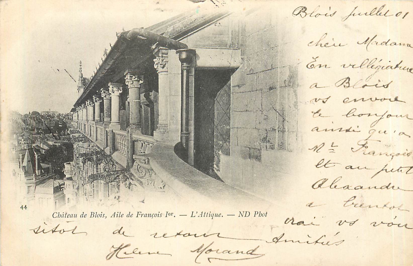 Château de Blois, Aile de François Ier — L'Attique — ND Pbot