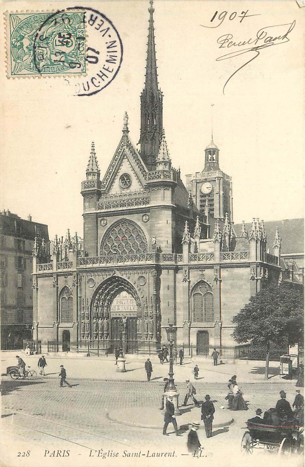 CPA Paris L'Eglise Saint Laurent 