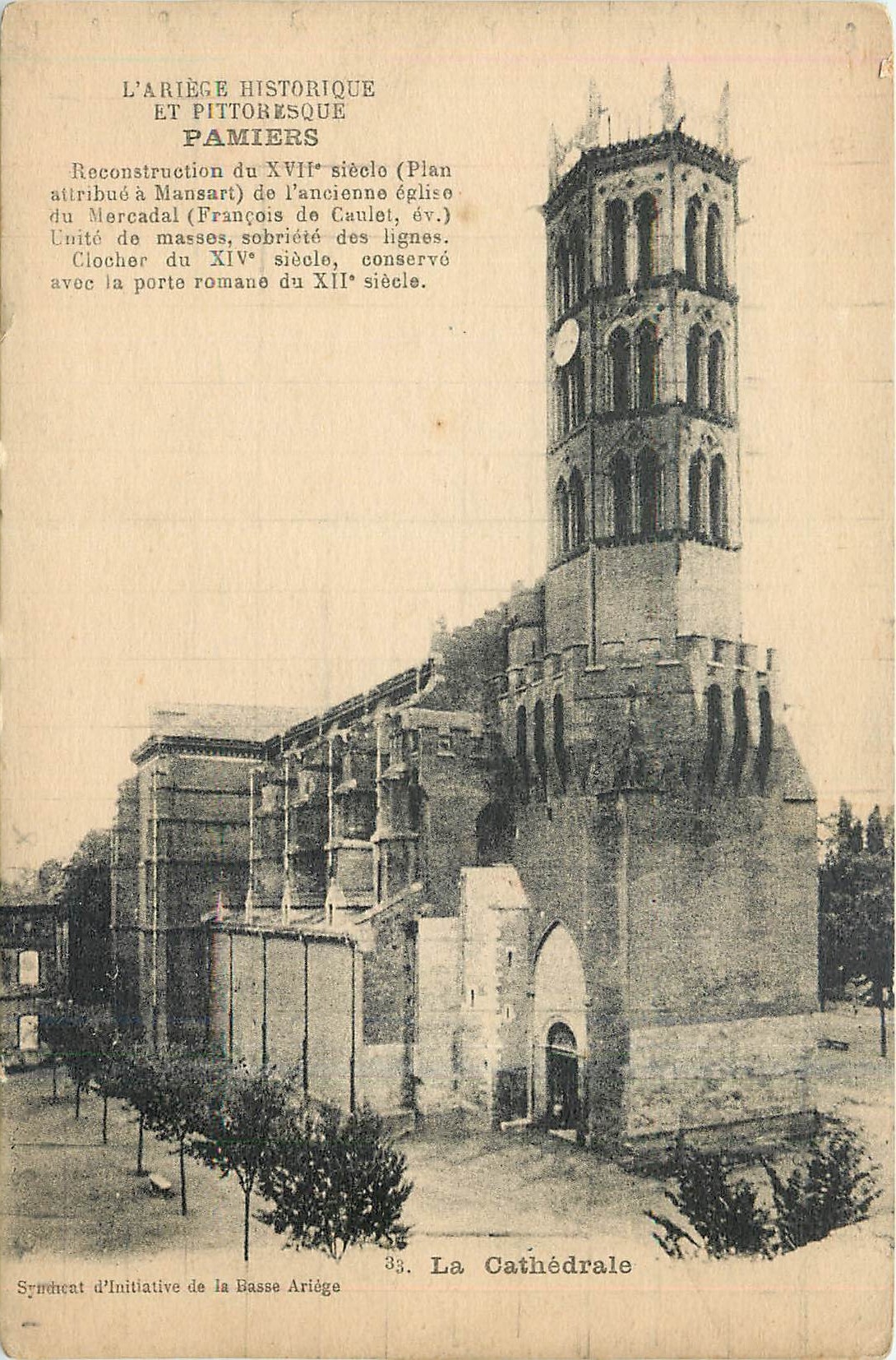 CPA L'Ariege Historique et Pittoresque Pamiers La Cathedrale 