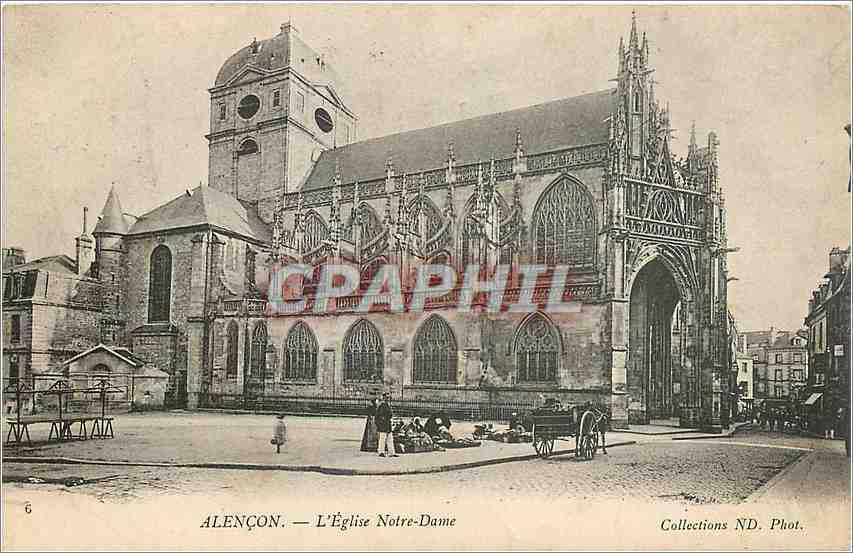 CPA Alencon L'Eglise Notre Dame 