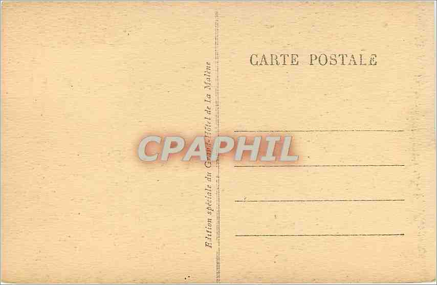 CPA Gorges du Tarn Chateau de la Caze  — Rückseite