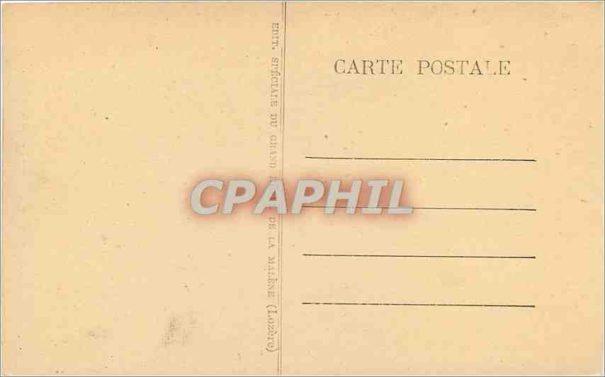CPA Mont Atgoual Gouffre de Bramabiau  — Rückseite