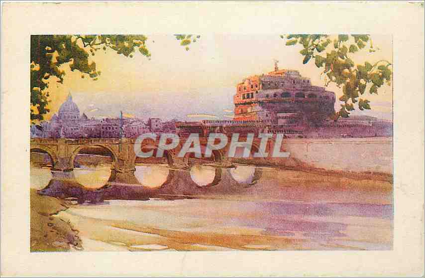 CPA Roma S Pietro Castel S Angelo e il Tevere 