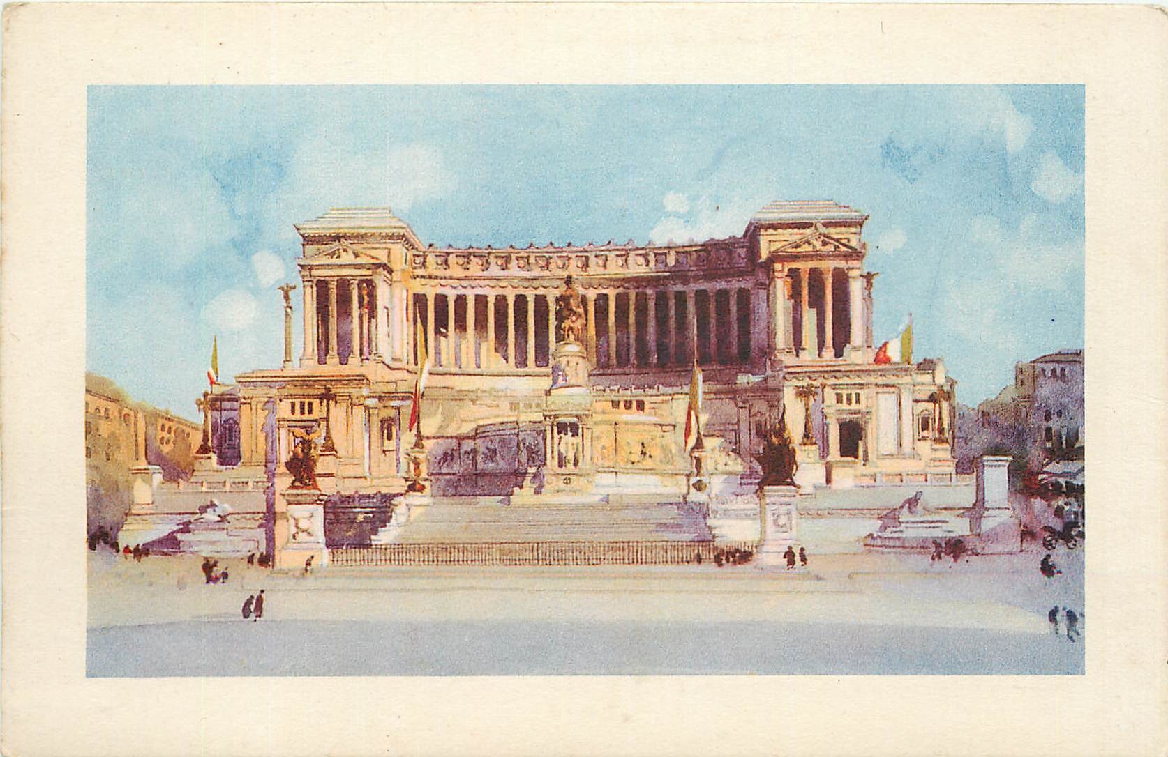 CPA Roma Monumento a Vittorio Emanuele II 