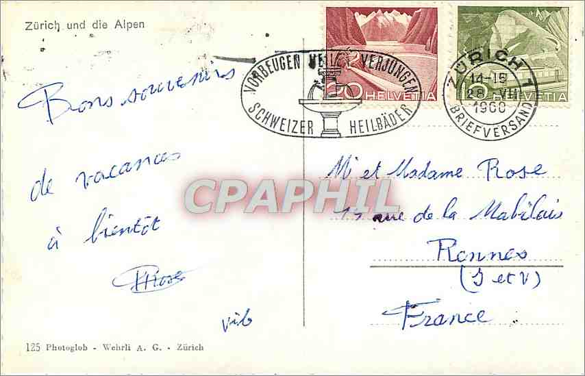 CPM Zurich und die Alpen  — Rückseite