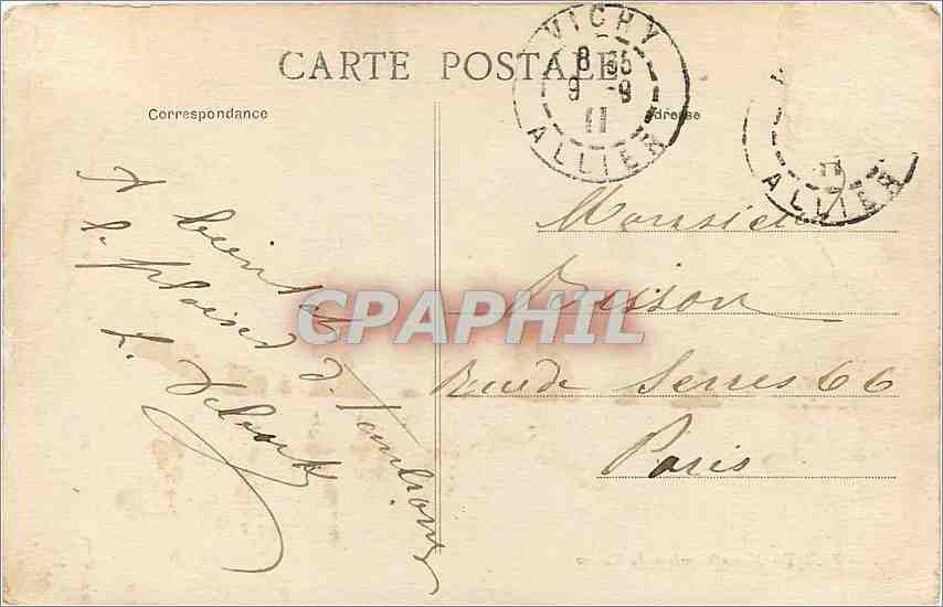 CPA Vichy Nouvelle entree du Casino  — Rückseite