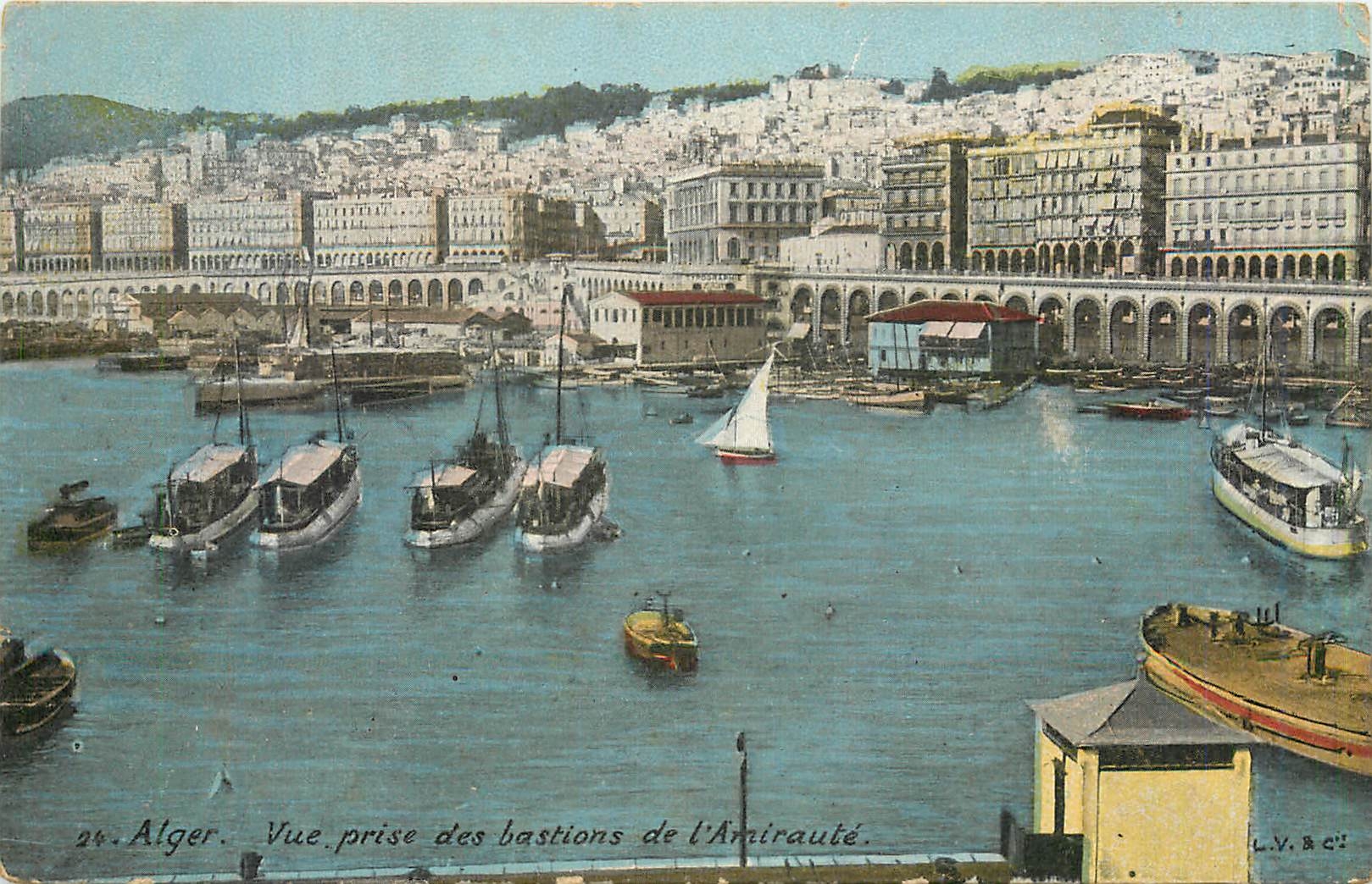 CPA Alger Vue prise des bastions de l'Amiraute 