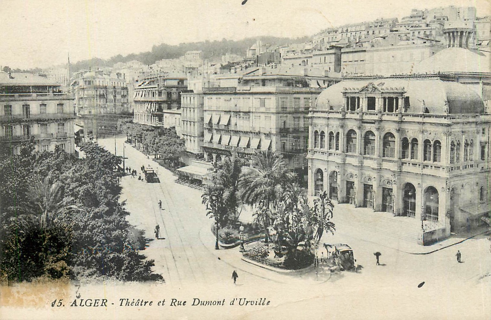 Algér - Théâtre et Rue Dumont d'Urville — éditeur inconnu, n° 15