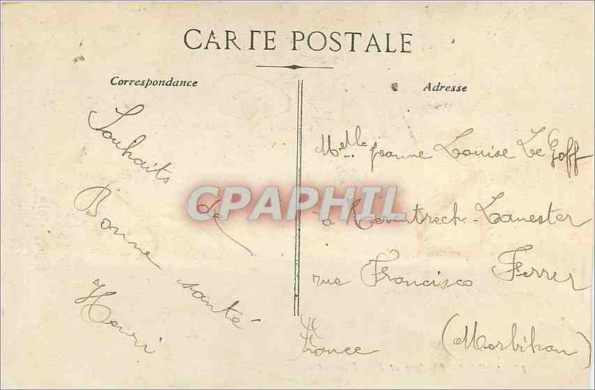 Algér - Théâtre et Rue Dumont d'Urville — éditeur inconnu, n° 15 — Back