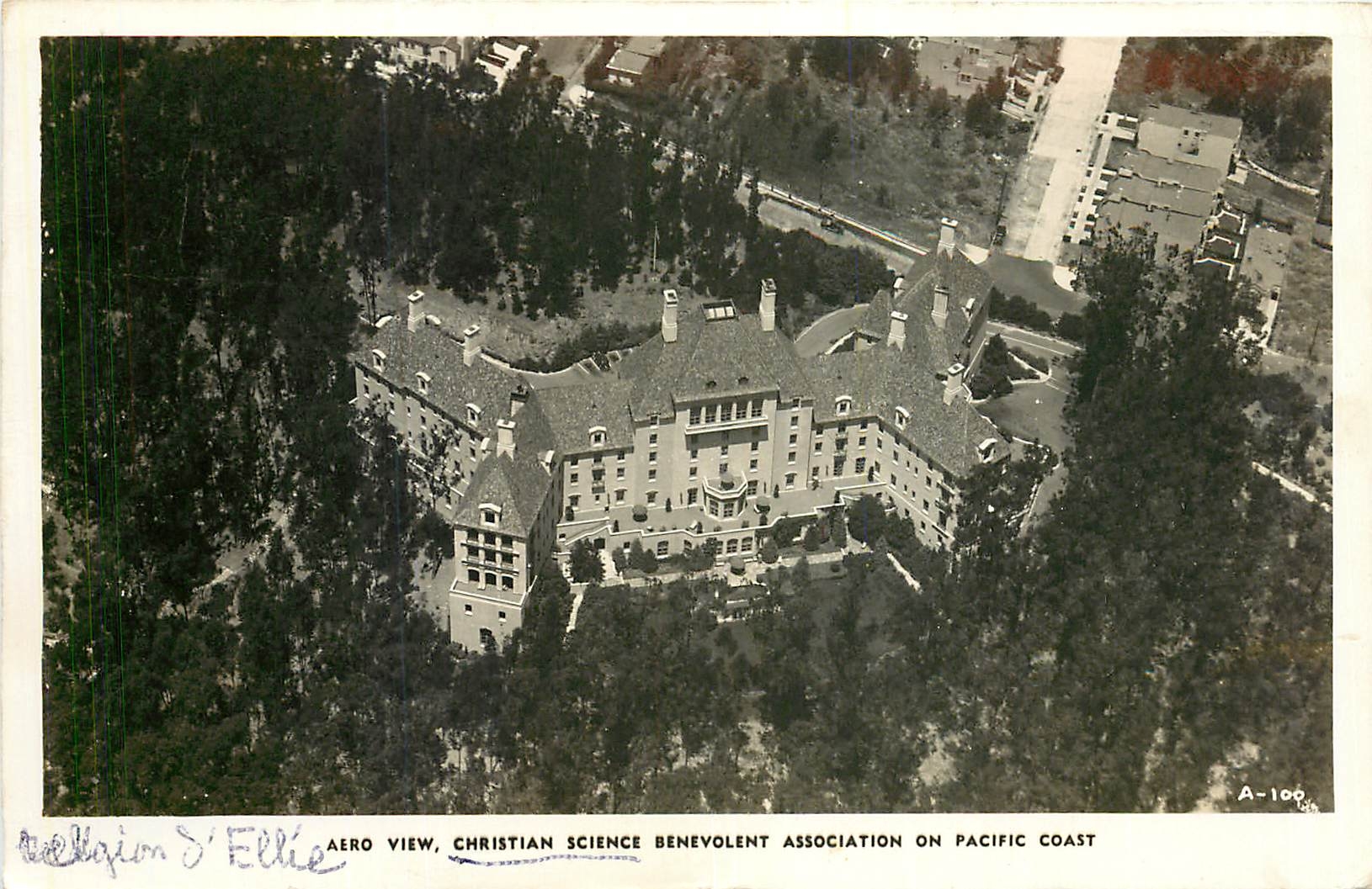 CPA Aero view Christian Science Benevolent Association on Pacific Coast 