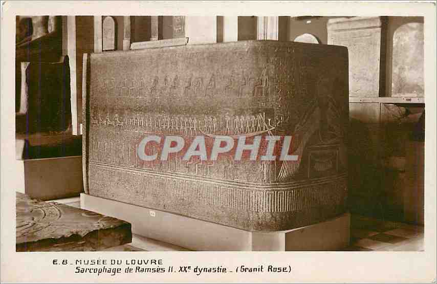 CPA Musee du Louvre Sarcophage de Ramsies II 