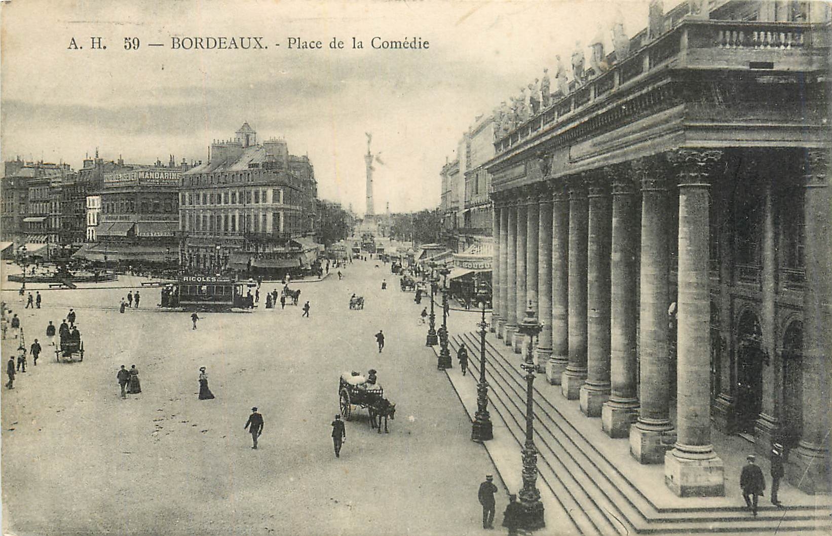 CPA Bordeaux Place de la Comedie 