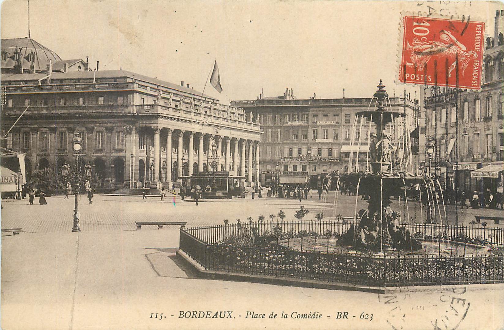 CPA Bordeaux Place de la Comedie 