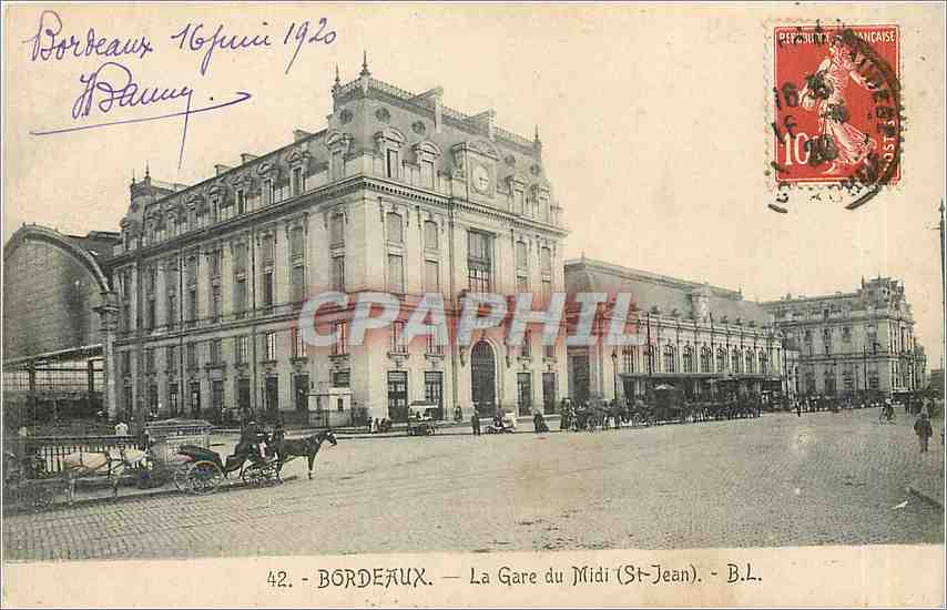 Bordeaux — La Gare du Midi (St-Jean) — B.L. — n°42