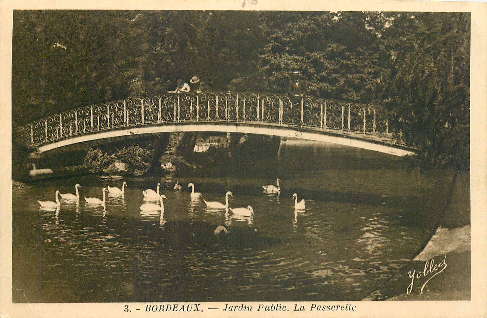 CPA Bordeaux Jardin Public La Passerelle 