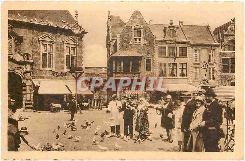 CPA Exposition Internationale Anvers 1930 Vieille Belgique Les pigeons