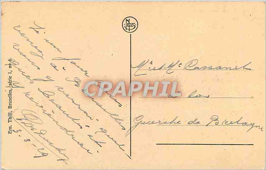 CPA Bruxelles Lacken Pavillon Chinois et Tour Japonaise  — Verso