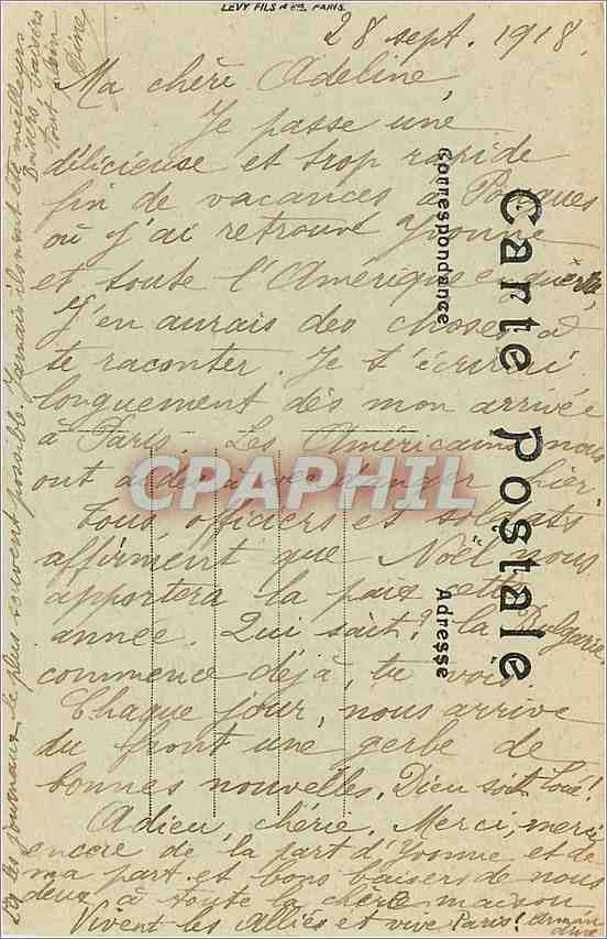 CPA Pougues les Eaux Le Lac du Parc — Rückseite