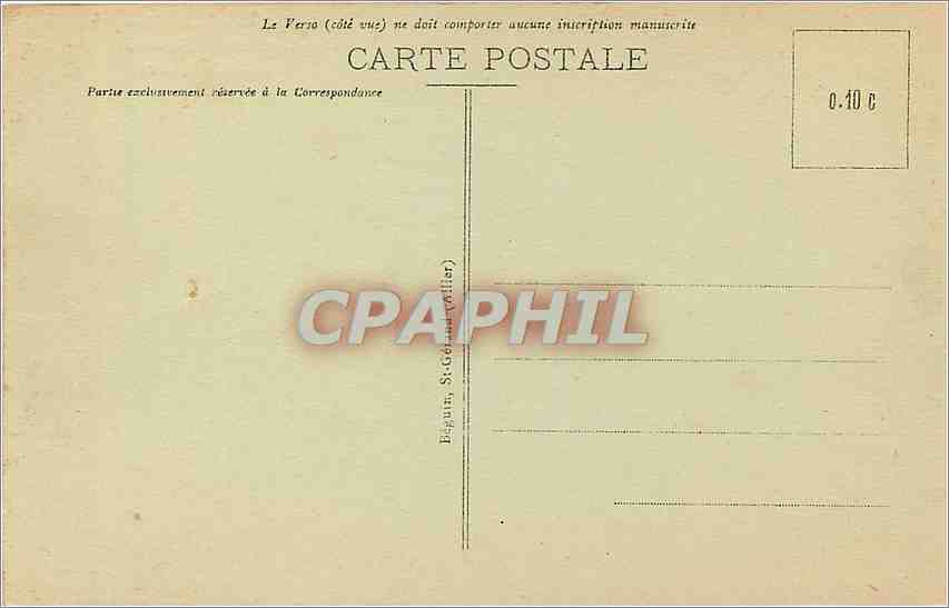 CPA Moulins Le Pont Regemortes L'Eglise du Sacre Coeur et le Cathedrale  — Verso