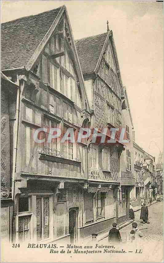 CPA Beauvais Maison aix Faiences Rue de la Manufacture Nationale 