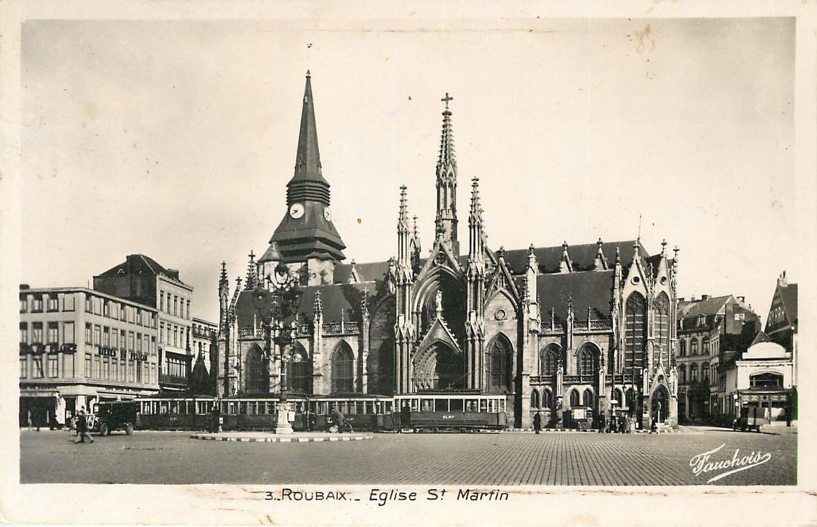 CPA Roubaix Eglise St Martin 