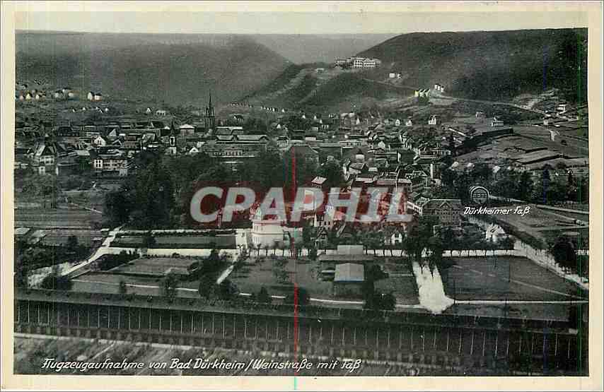 CPA Flugzeugaufnahme von Bad Durkheim Weinstrasse mit fass 