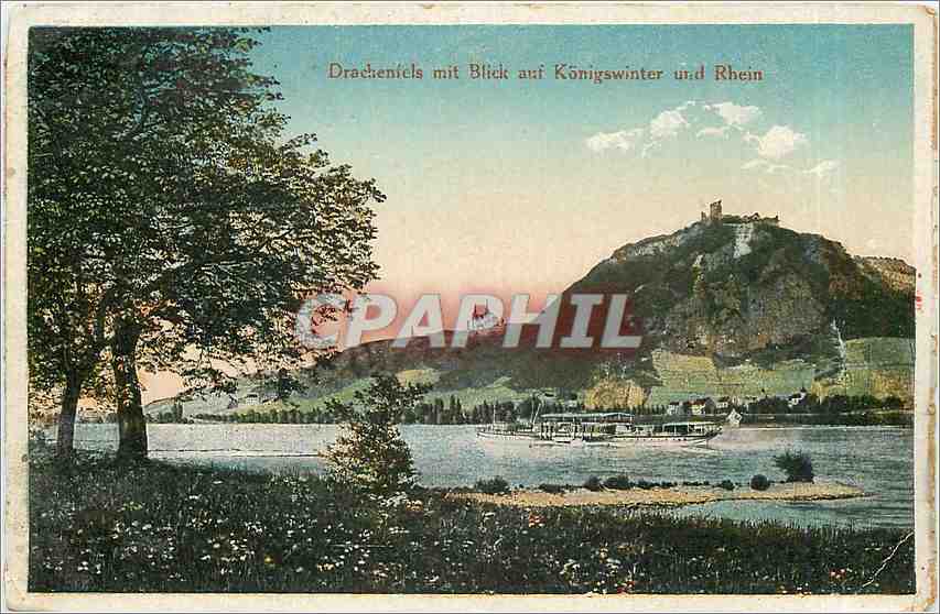 CPA Dracheniels mit Blick auf Konigswinter und Rhein 