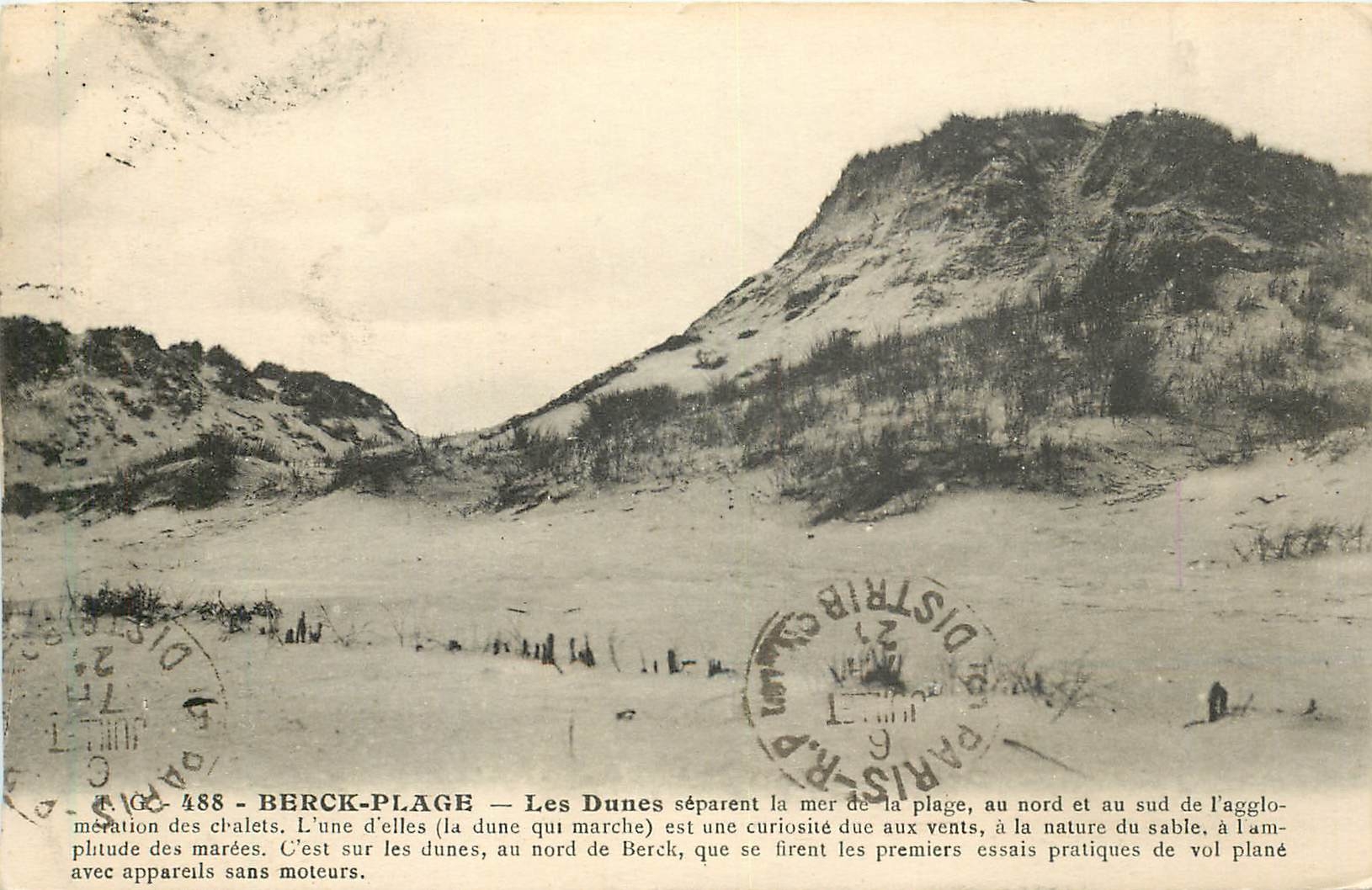 CPA Berck Plage Les Dunes 
