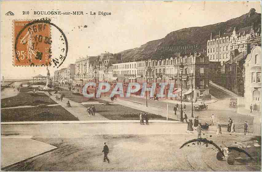 CPA Boulogne sur Mer La Digue 