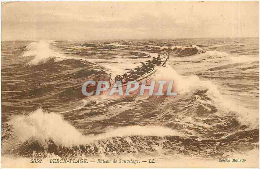 CPA Berck Plage Bateau de Sauvetage 