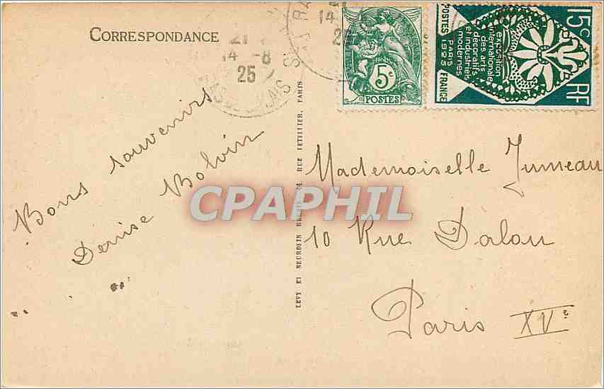 CPA Berck Plage La Plage et le Casino  — Rückseite