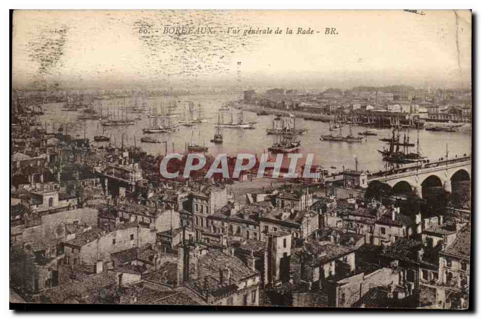 Bordeaux CPA Vue generale de la rade (baetaux)