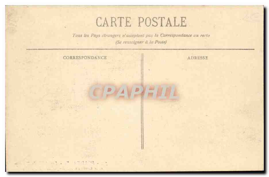 Bordeaux CPA Les allees d etourny et le cours du XXX juillet — Verso
