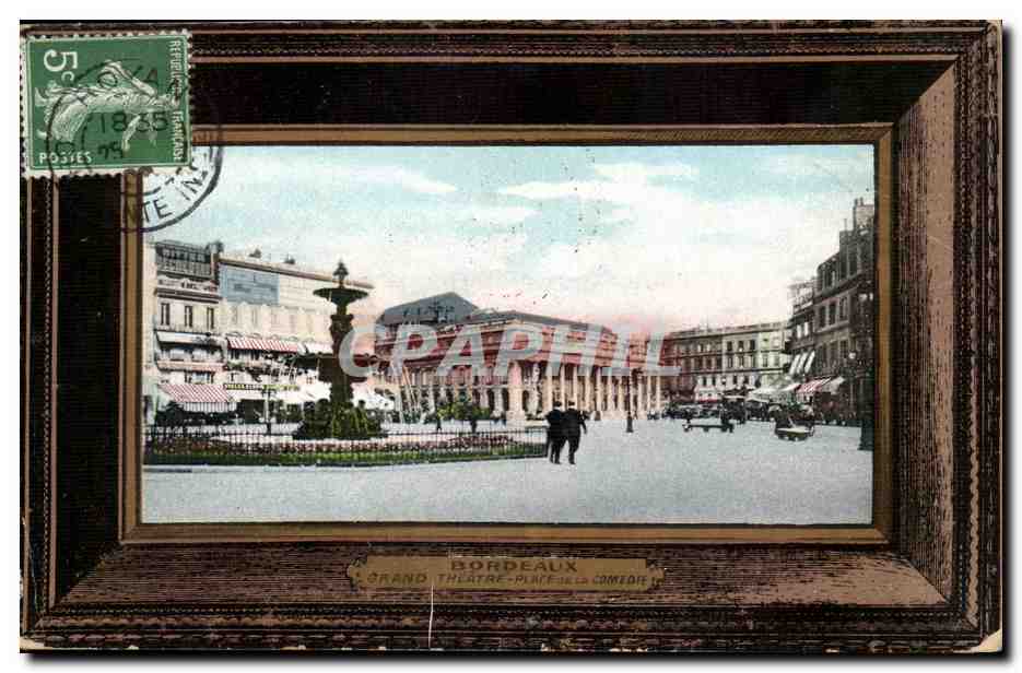 Bordeaux CPA Grand Theatre Place dela comedie