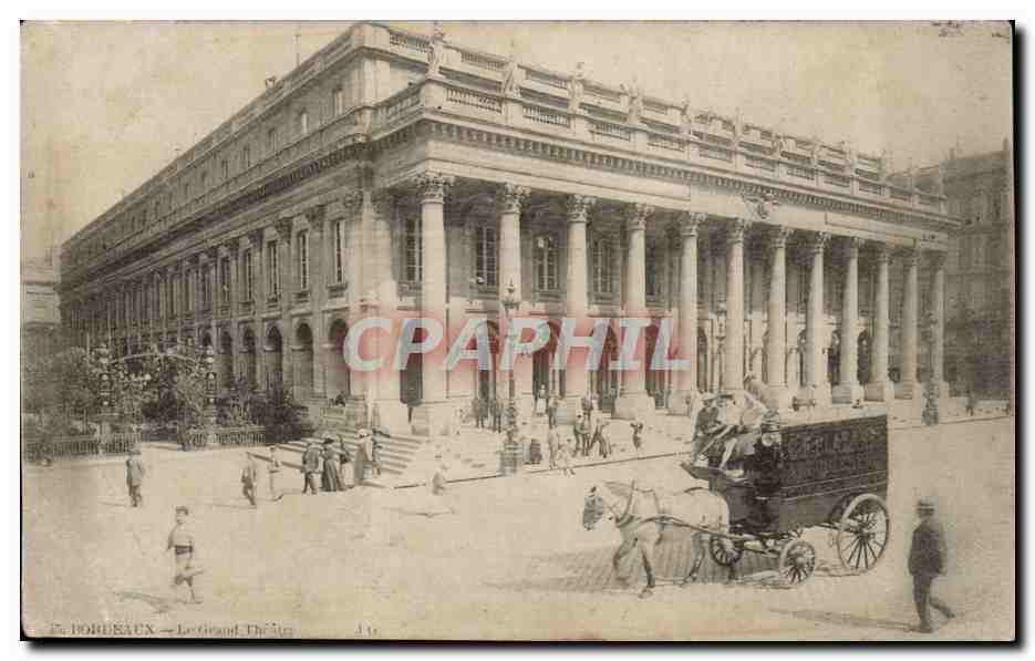Bordeaux CPA Le grand theatre (cheval)