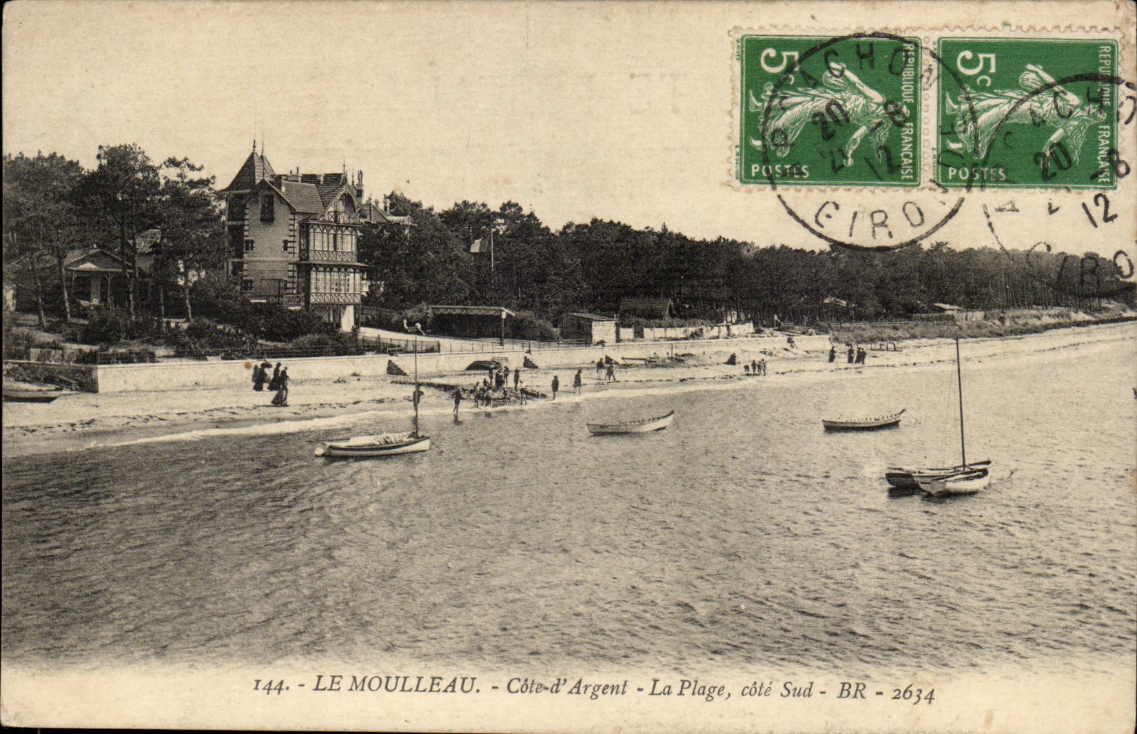 Le Moulleau CPA Cote d'argent la plage cote sud