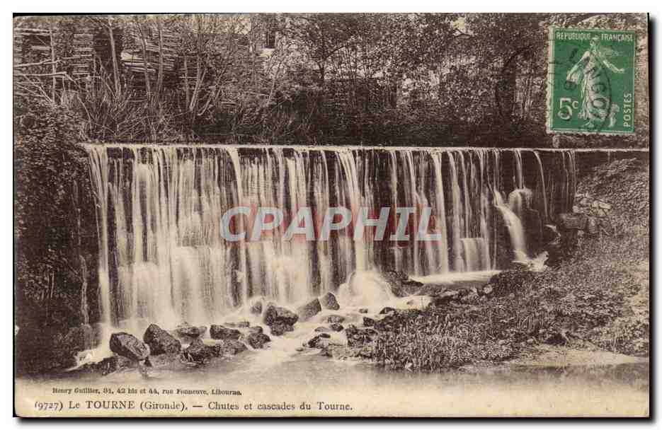 La Tourne CPA Chutes et cascades du Tourne