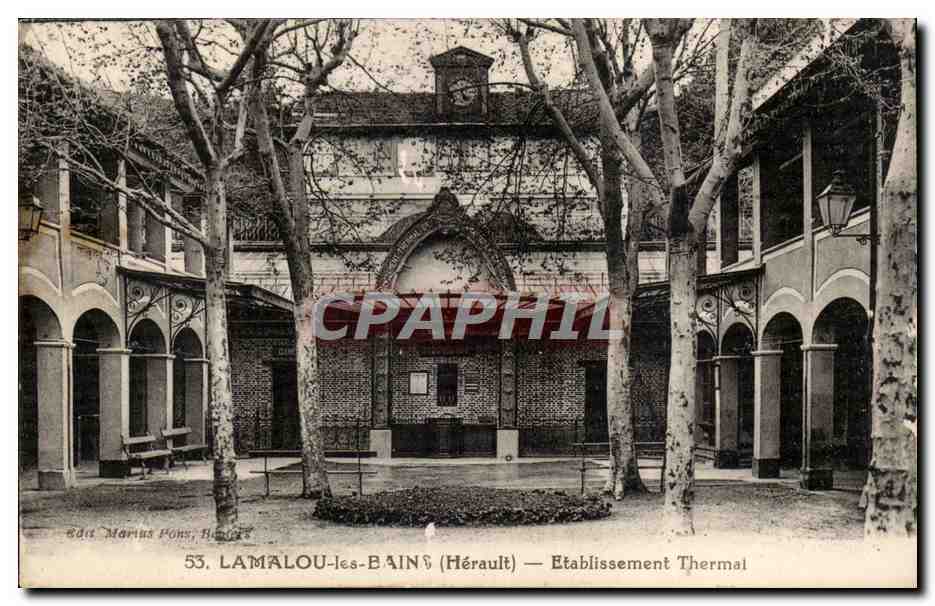 Lamalou les Bains CPA Etablissement thermal