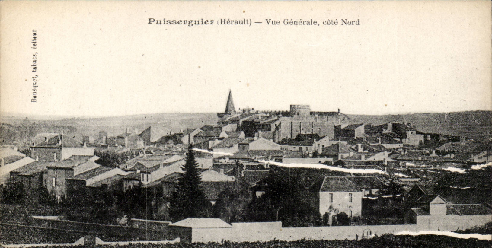 Puisserguier CPA Vue generale cote Nord