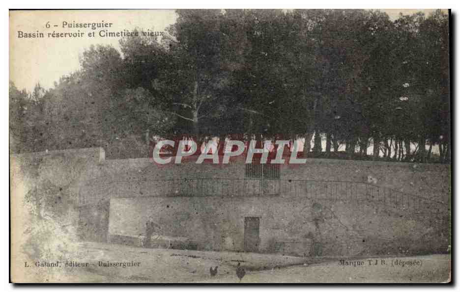Puisserguier CPA Bassin reservoir et cimetiere vieux
